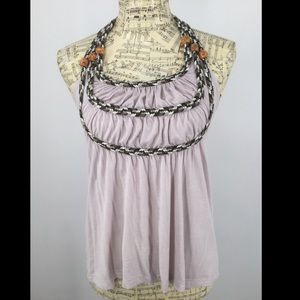 Dating Clothing S Razor Back halter blouse